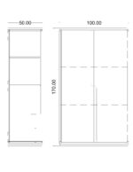 خرید کمد دو درب ایوان